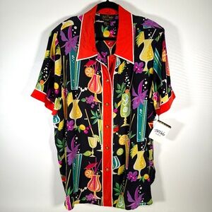 Vintage Bob Mackie Wearable Art Silk Short Sleeve Cocktail Blouse - NWT